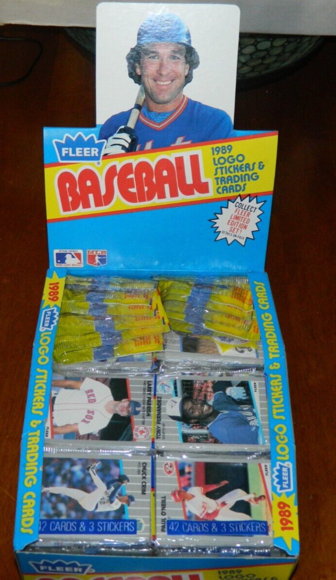 1989 Fleer Baseball Rack Pack Unopened Sealed (1) Pack 42 Cards per pack