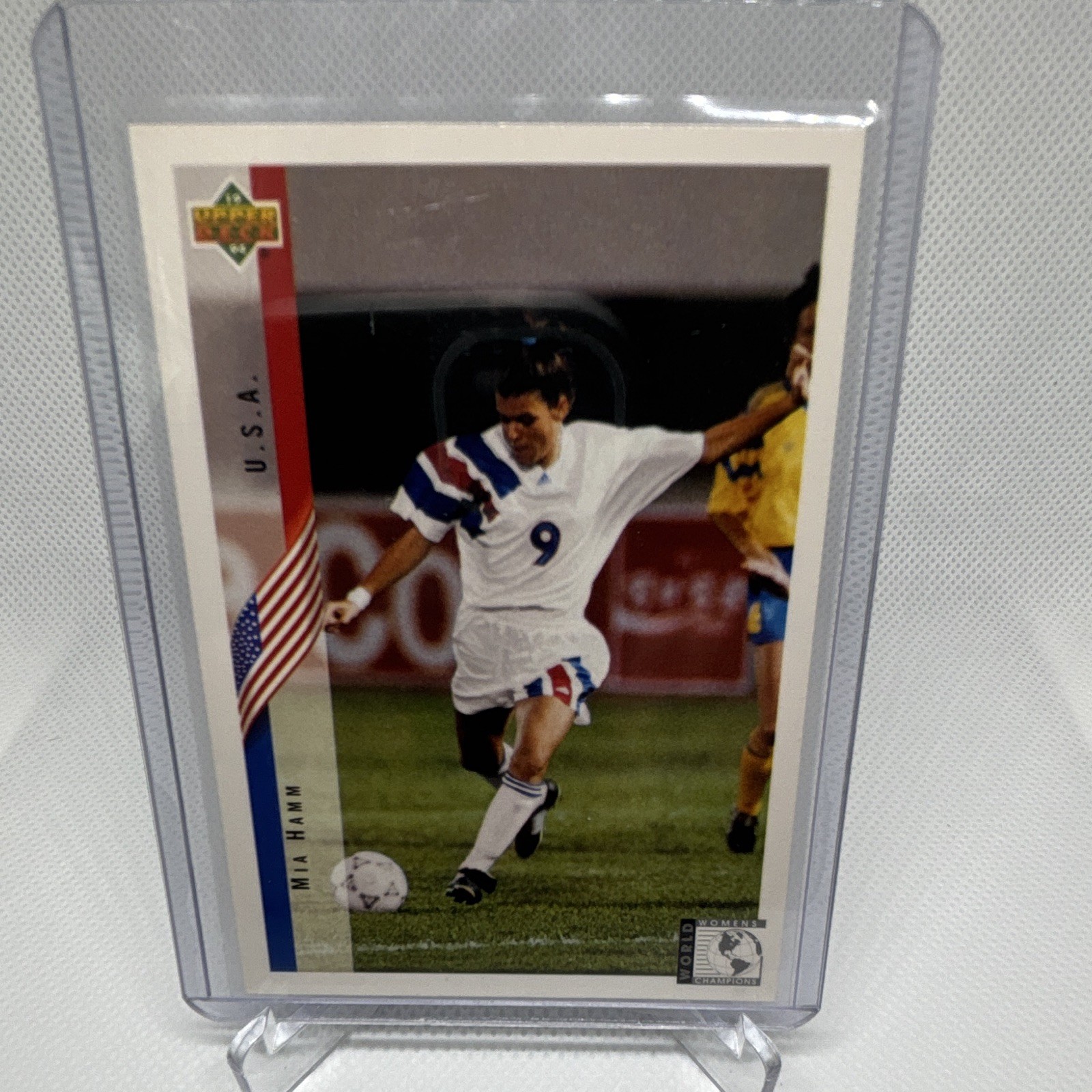 Upper Deck 1994 World Cup English/Spanish Mia Hamm #268 Soccer U.S.A.
