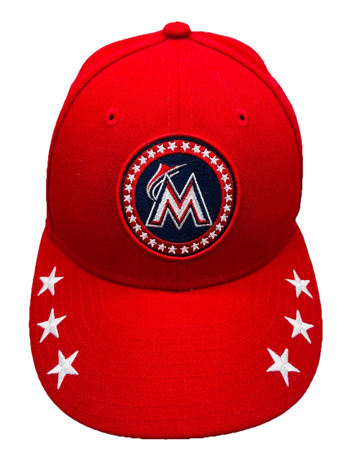 New Era 59FIFTY MLB Miami Marlins All-Star Game 2018 Red Fitted Hat; 7 3/8