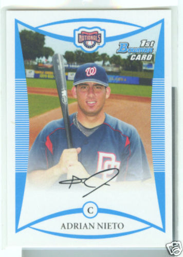 Adrian Nieto Washington 2008 Bowman Draft Prospects
