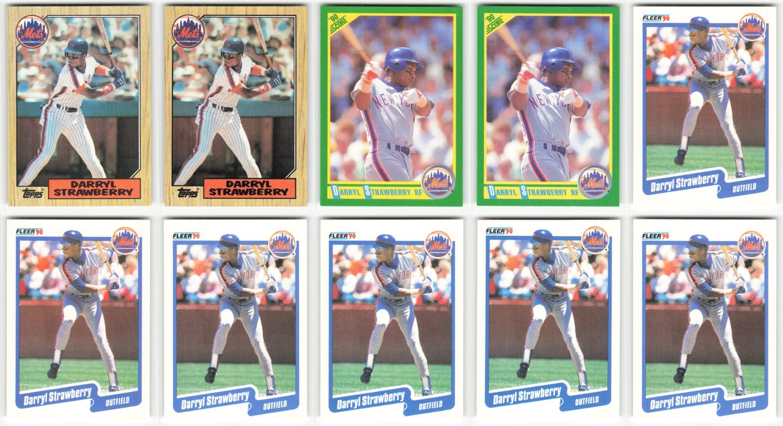 Darryl Strawberry Lot of 50 MLB Baseball Cards Collection – Exact Cards Shown