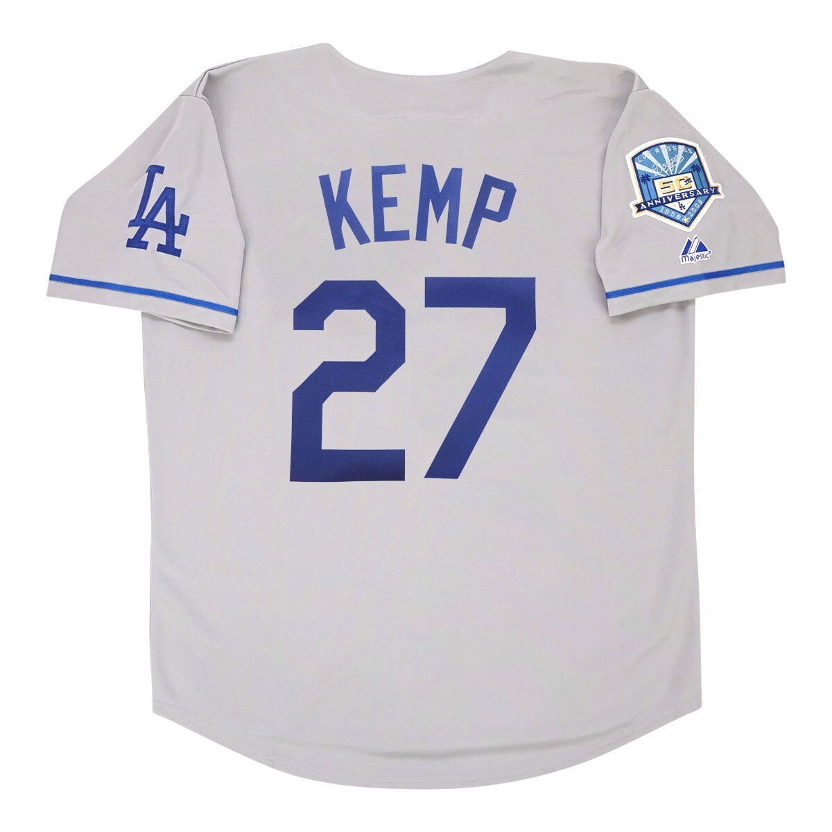 Matt Kemp 2008 Los Angeles Dodgers Road 50th Anniv. Men’s Jersey (S-3XL)