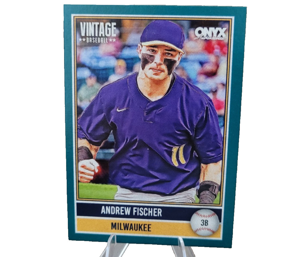 ANDREW FISCHER 18/100 ONYX AUTHENTICATED 2026 BASEBALL NO. OV-ANFI