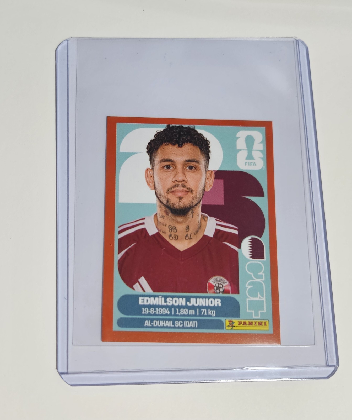 Panini World Cup 2026 RED Border Parallel – QAT #17 EDMILSON JUNIOR