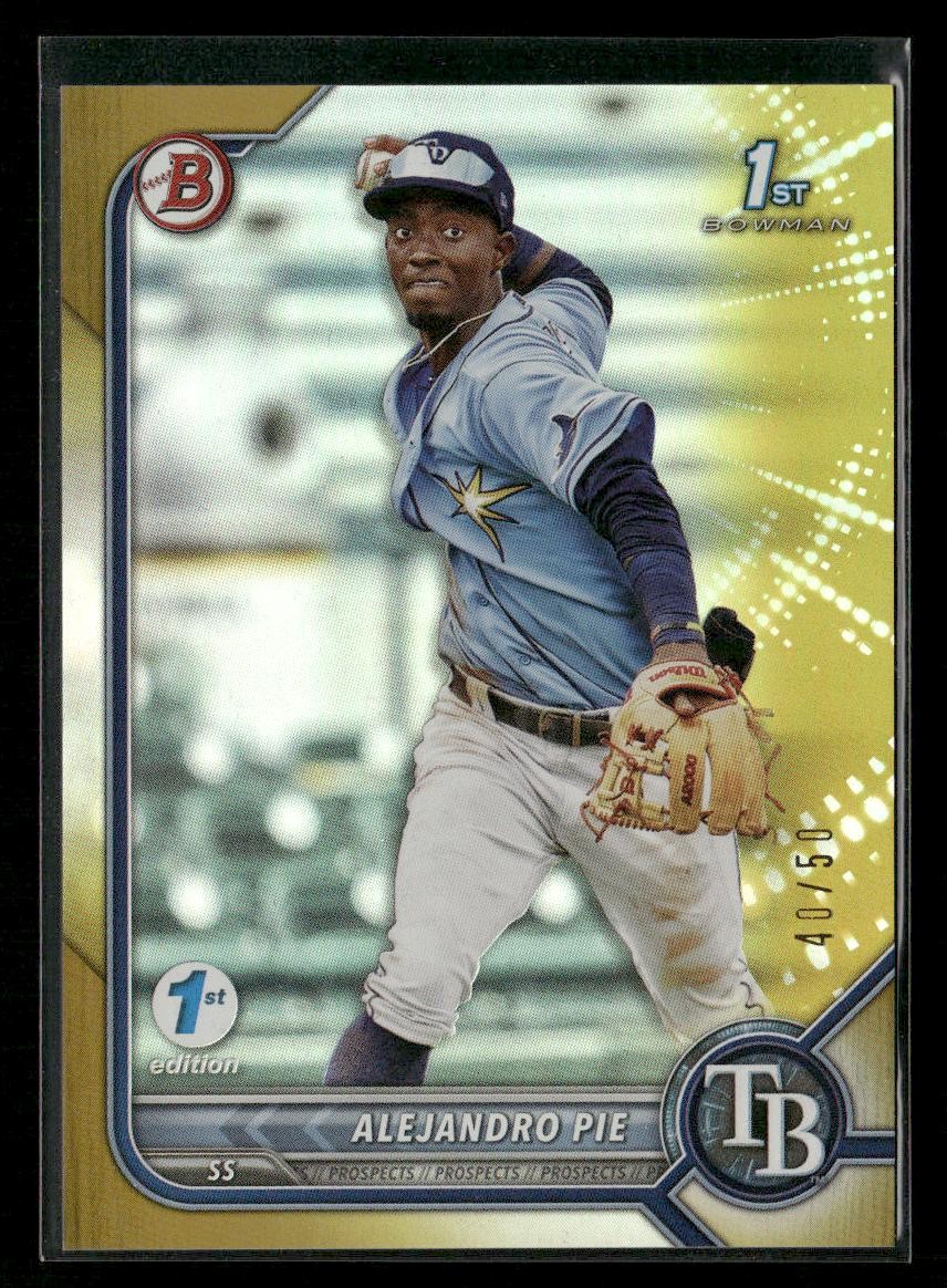2022 Bowman 1st Edition #BPPF-99 Alejandro Pie Gold Foil #/50