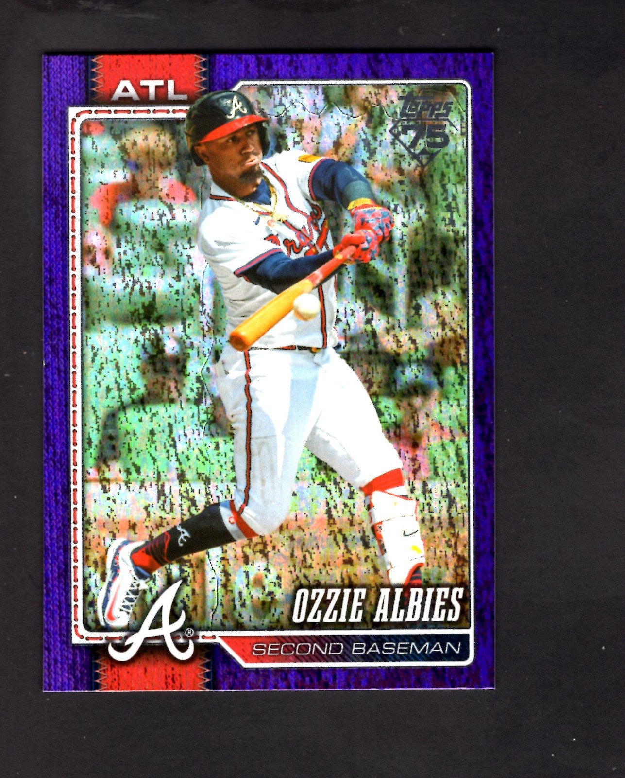2026 Topps Series 2 Purple Sand Glitter Foil #/250 – Ozzie Albies #568 Braves