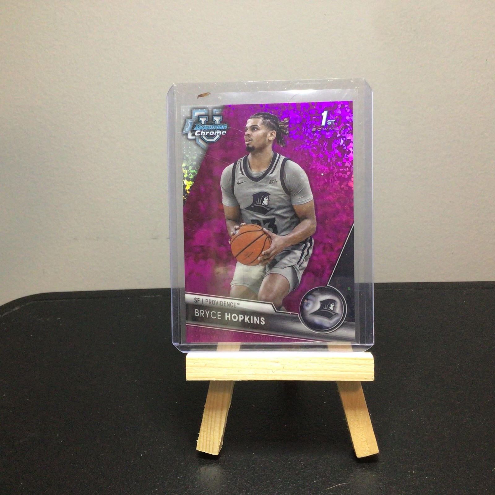 2023-24 Bowman U Chrome #70 Bryce Hopkins Fuchsia Mini-Diamond Refractor #/150
