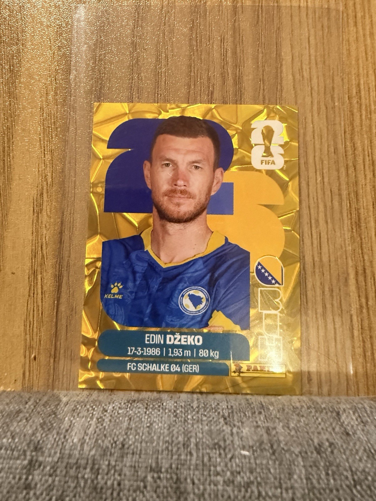 Panini FIFA WC 2026 Stickers-Rare Gold Crumple-BIH Bosnia & Herzegovina You Pick