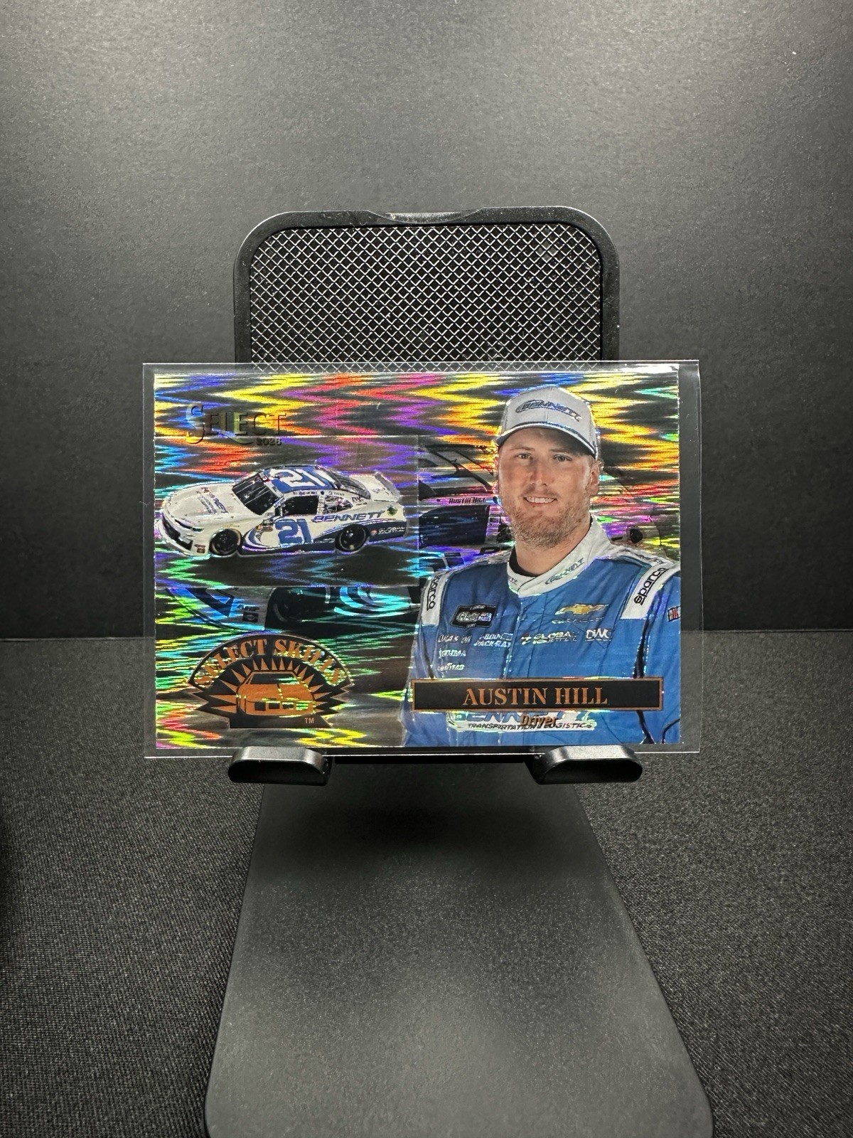 2026 Select Racing Austin Hill #3 Select Skills Flash Prizm Parallel Nascar
