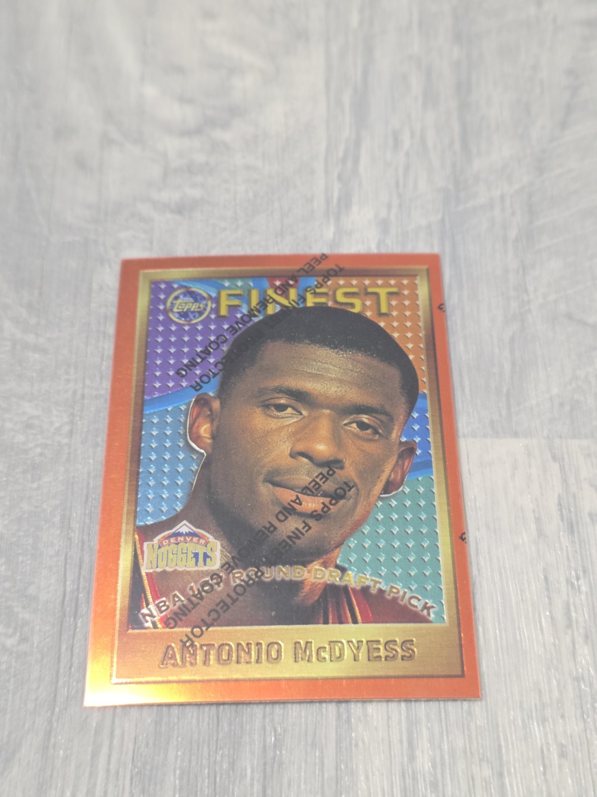 1995-96 Topps Finest ANTONIO McDYESS With Protective Coating RC – D289
