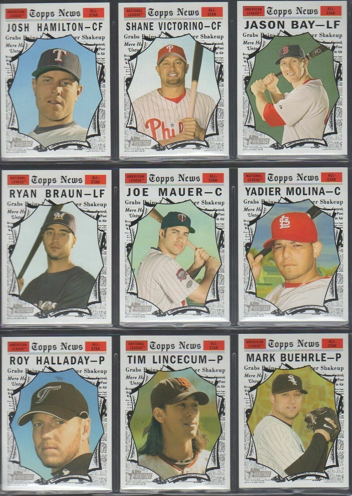 2010 Topps Heritage Short Prints (426-500) SP – You Pick – Complete Your Set