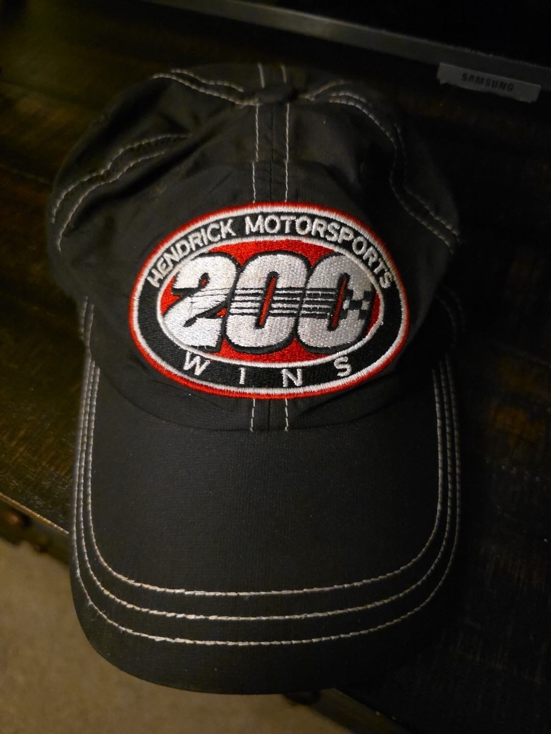 Hendrick Motorsports 200 Wins Adjustable Cap, Black, One Size