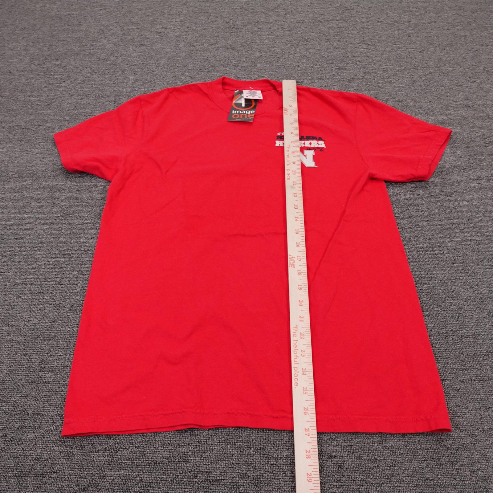 Nebraska Cornhuskers Shirt Mens Medium Red NCAA Football Comfort Colors Tee