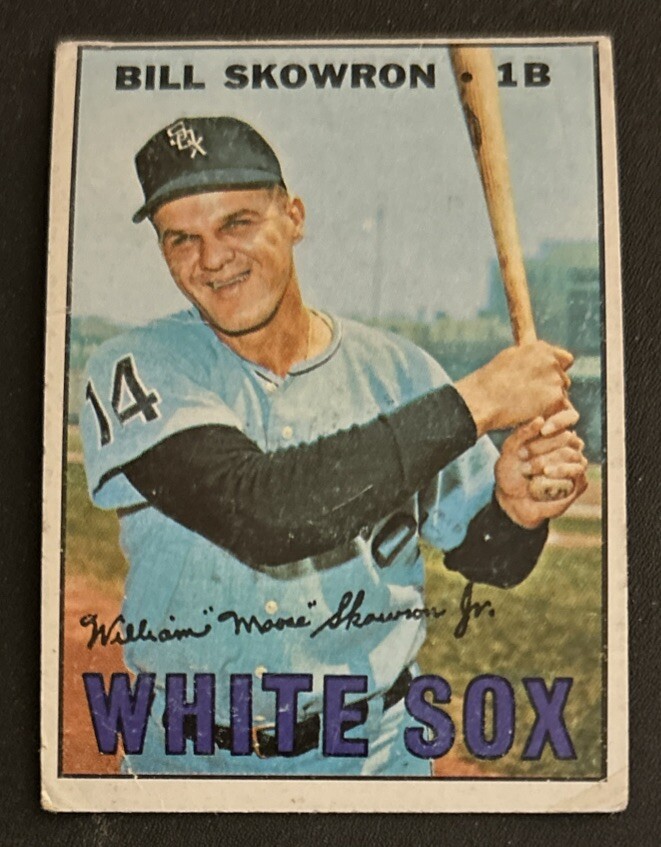1967 Topps Bill Skowron Baseball Card #357 White Sox 1B Poor Creased O/C