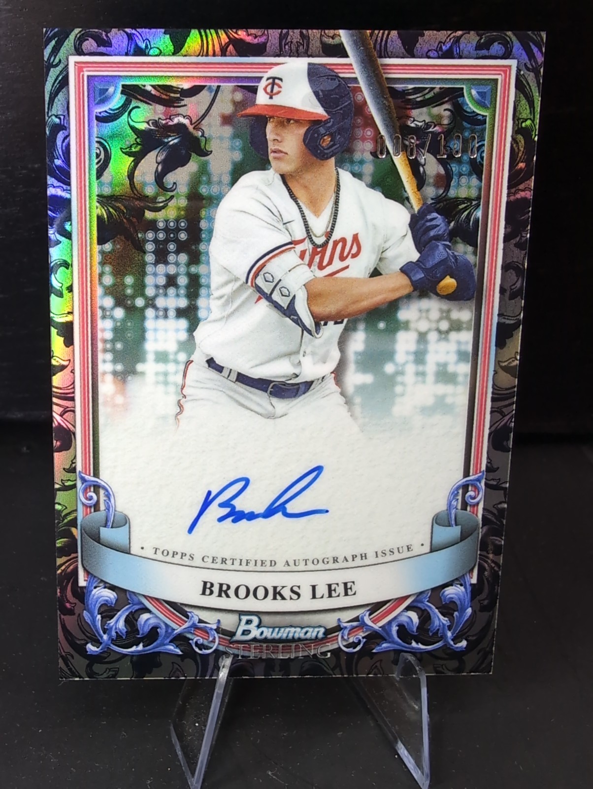 2024 Bowman Sterling – Prospect Autographs Brooks Lee #PA-BL Sterling Silver…