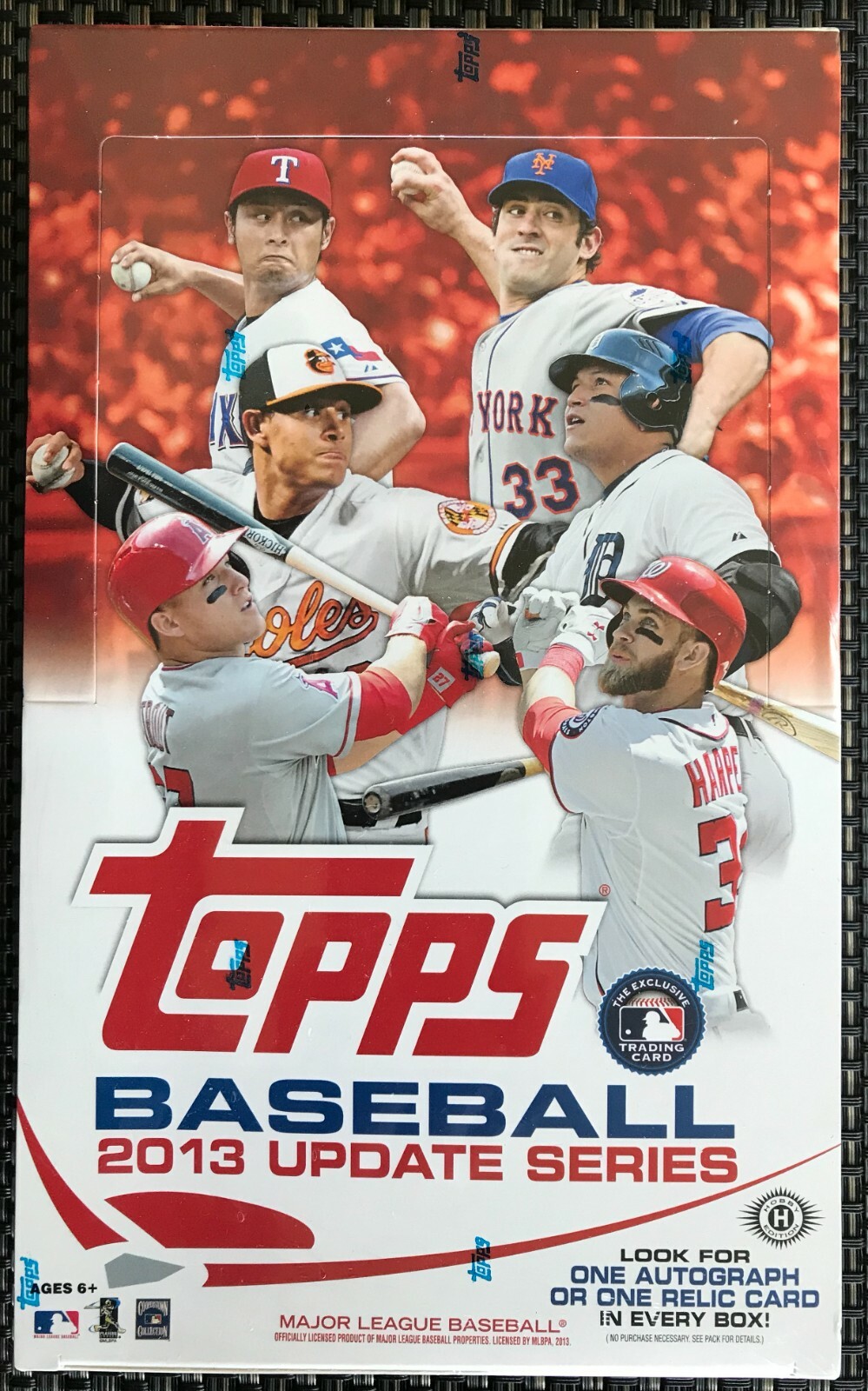 2013 Topps Update Series Baseball Hobby Box – Free Priority Shipping