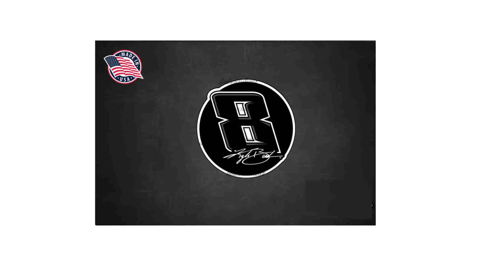 Kyle Busch 3” Round Tribute Sticker, Fan Gear 8 Decal NASCAR