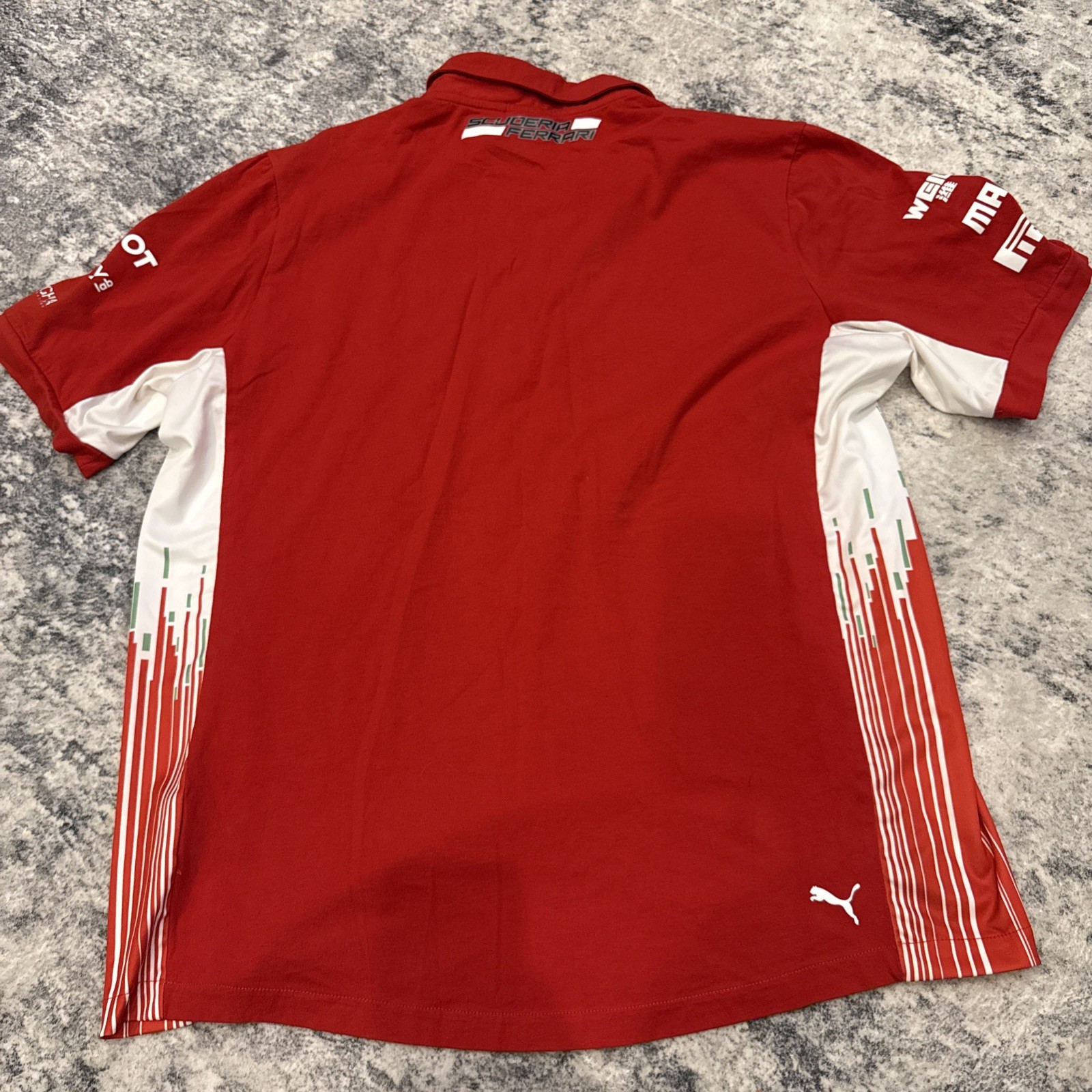 Puma Ferrari Racing Polo Shirt – Mens Size Large – Scuderia Ferrari