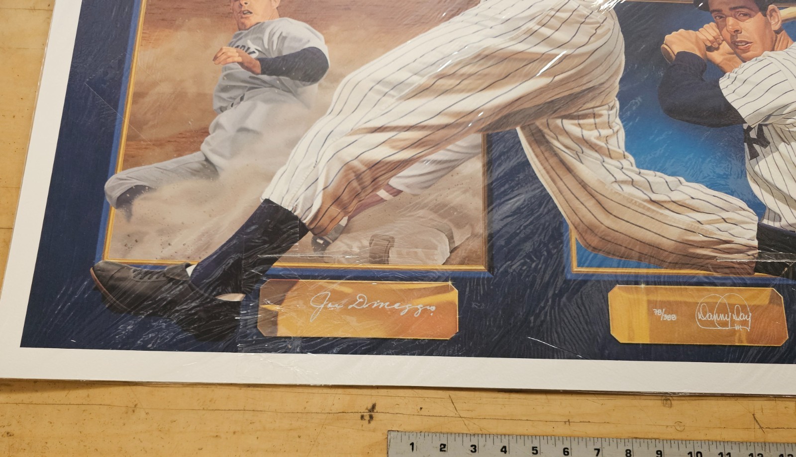 Joe DiMaggio Autographed 30″ x 40″ Large Giclee by Danny Day