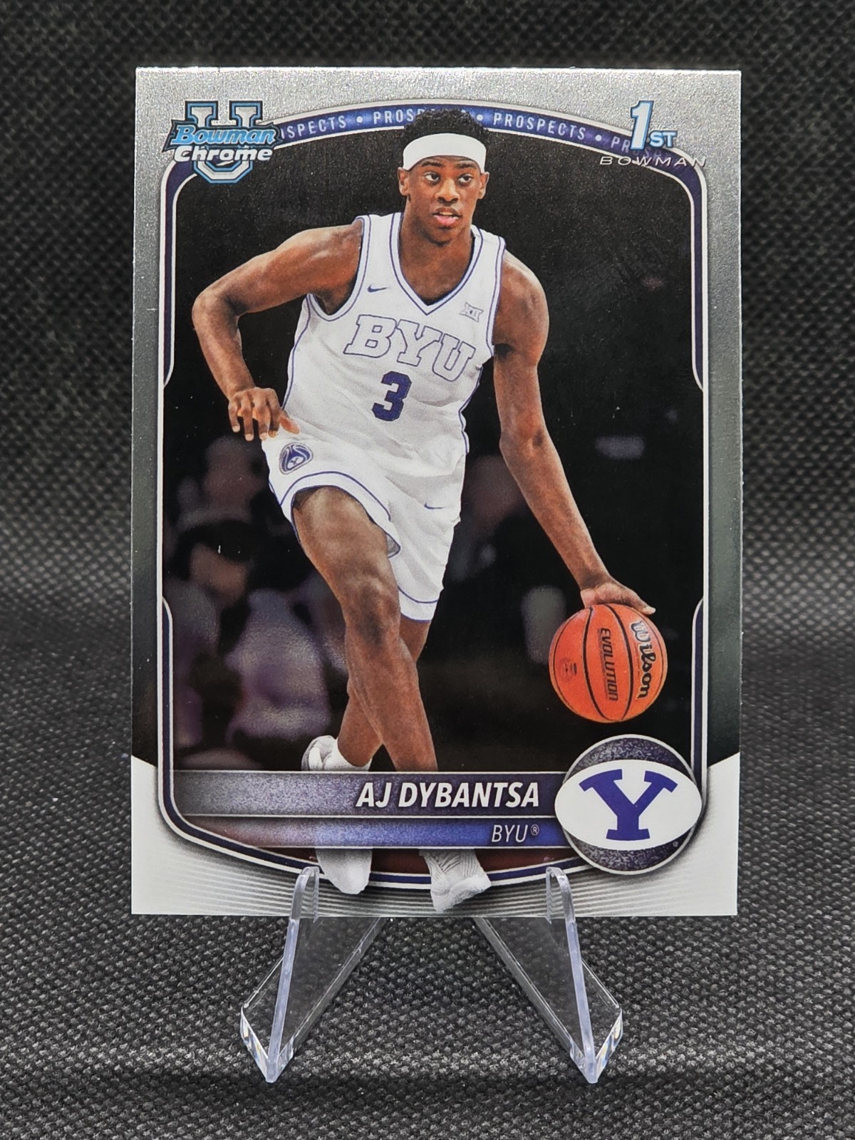 AJ Dybantsa 2025-26 Bowman #BPP-1 + Bowman Chrome #BCP-1 1st Bowman RC BYU