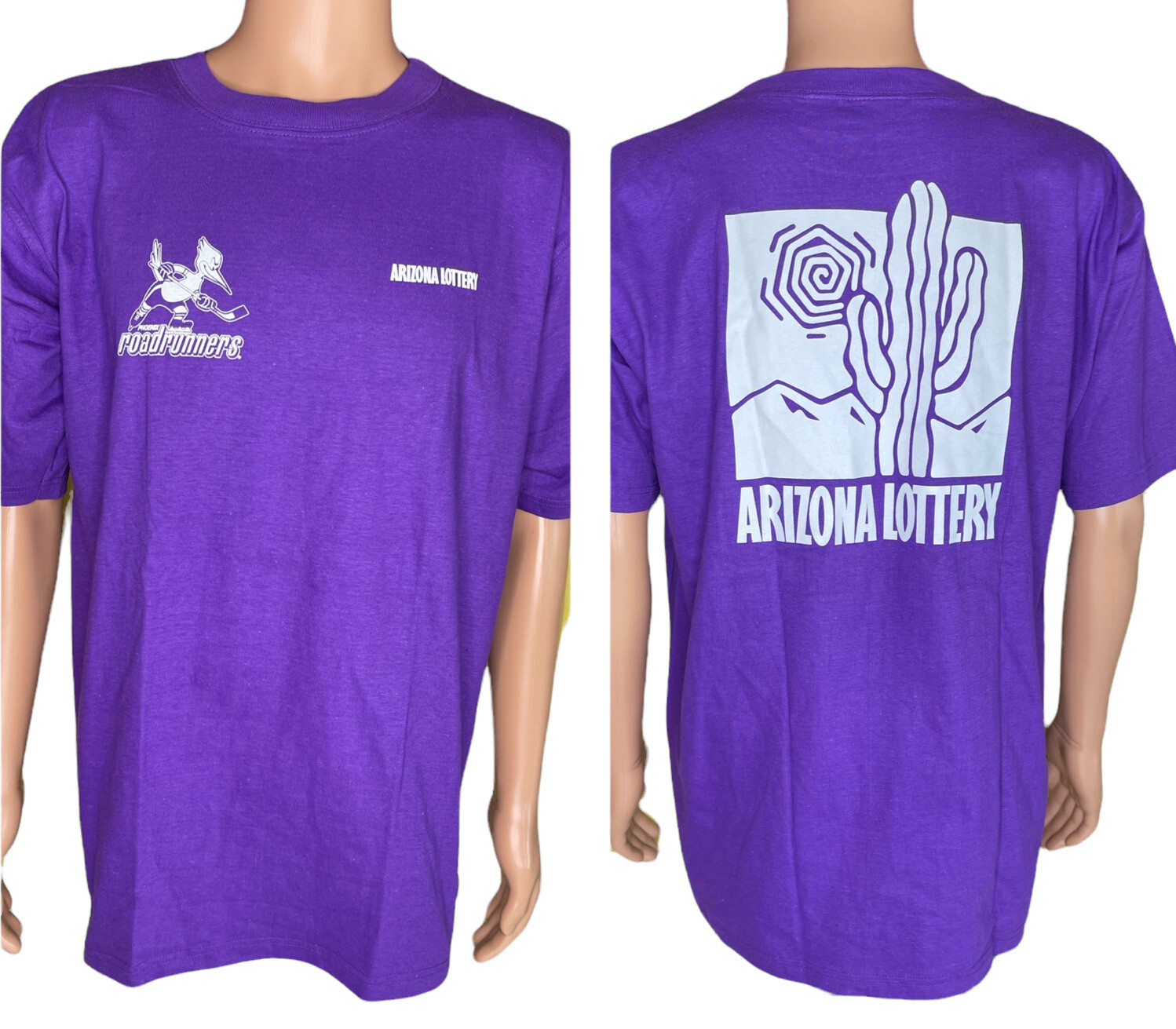 VTG Blitz Studios Phoenix Roadrunners Arizona Lottery Short Sleeve T-Shirt Large