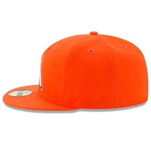 Authentic New Era MLB Miami Marlins 2017 On-Field 59FIFTY Fitted Hat ~ Orange