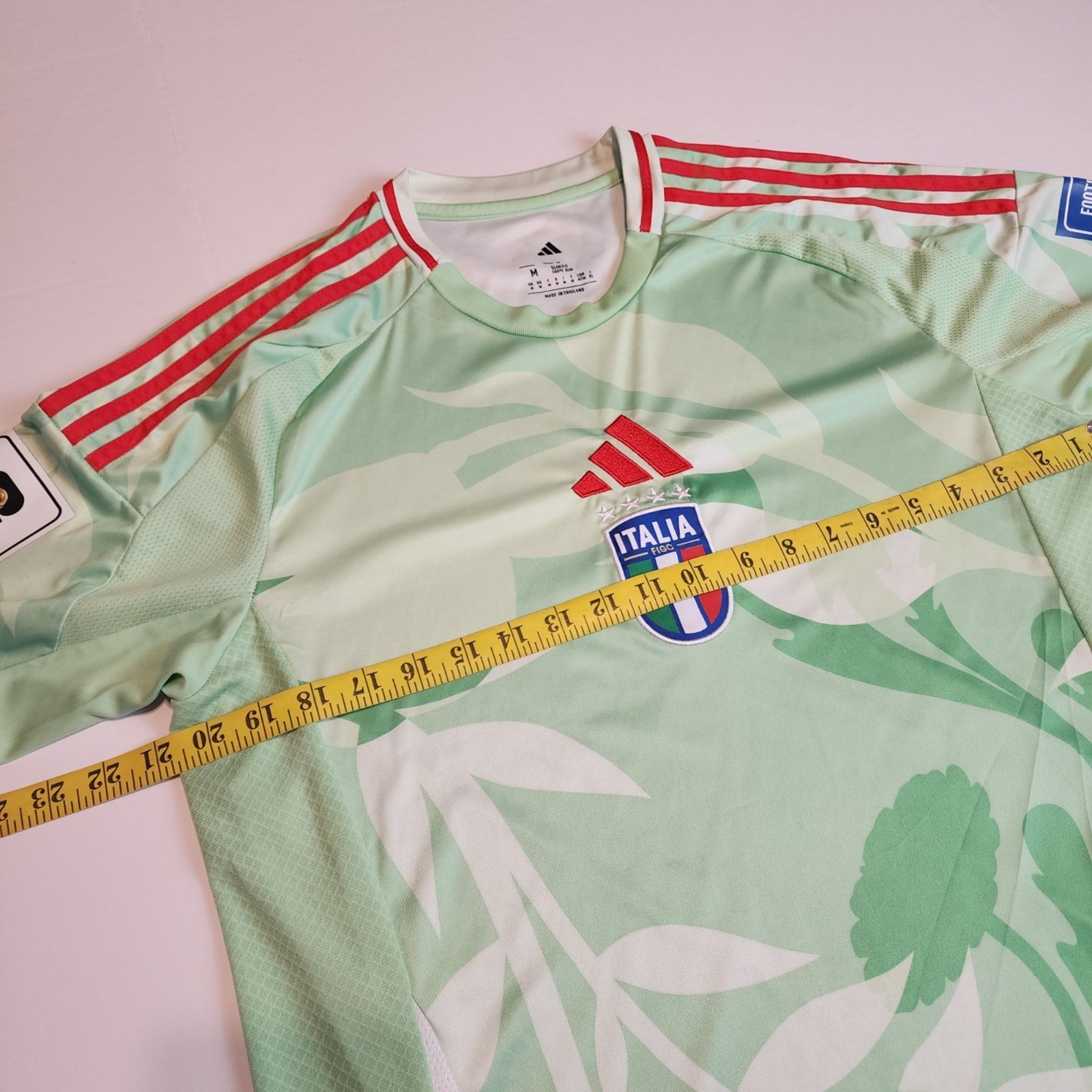 Adidas Italy Soccer Jersey sz M Men Away FIFA World Cup Qualifiers Green