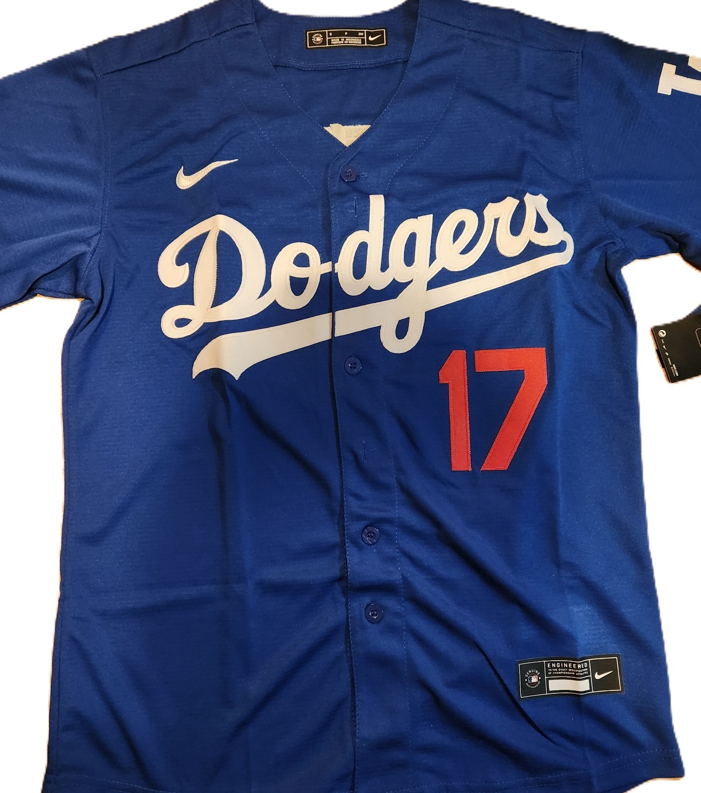 NWT youth customized Dodgers #17 Shohei Ohtani size S-XL cream/blue edition *new
