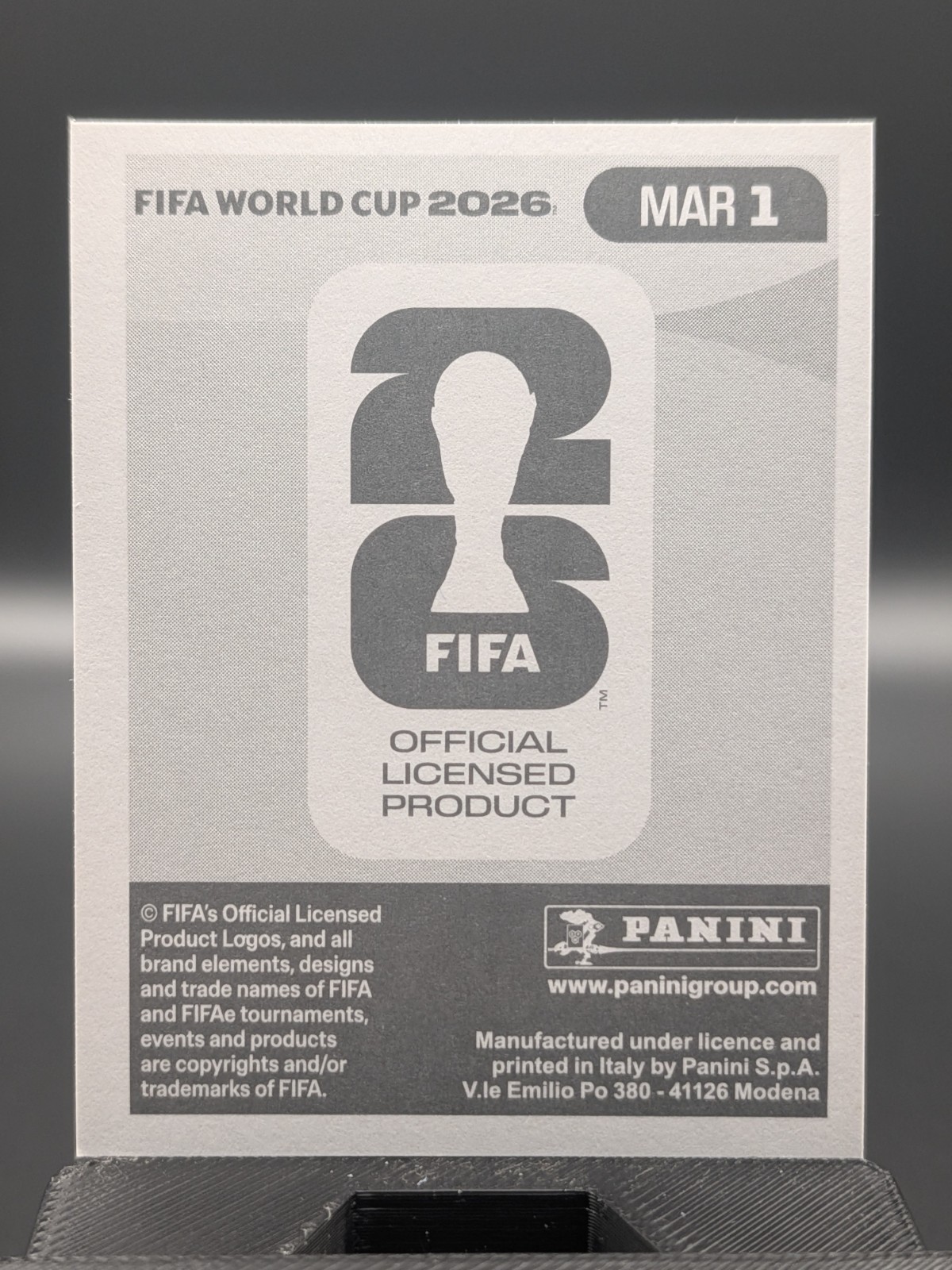 2026 Panini FIFA World Cup Stickers Emblem FOIL #MAR1 Morocco