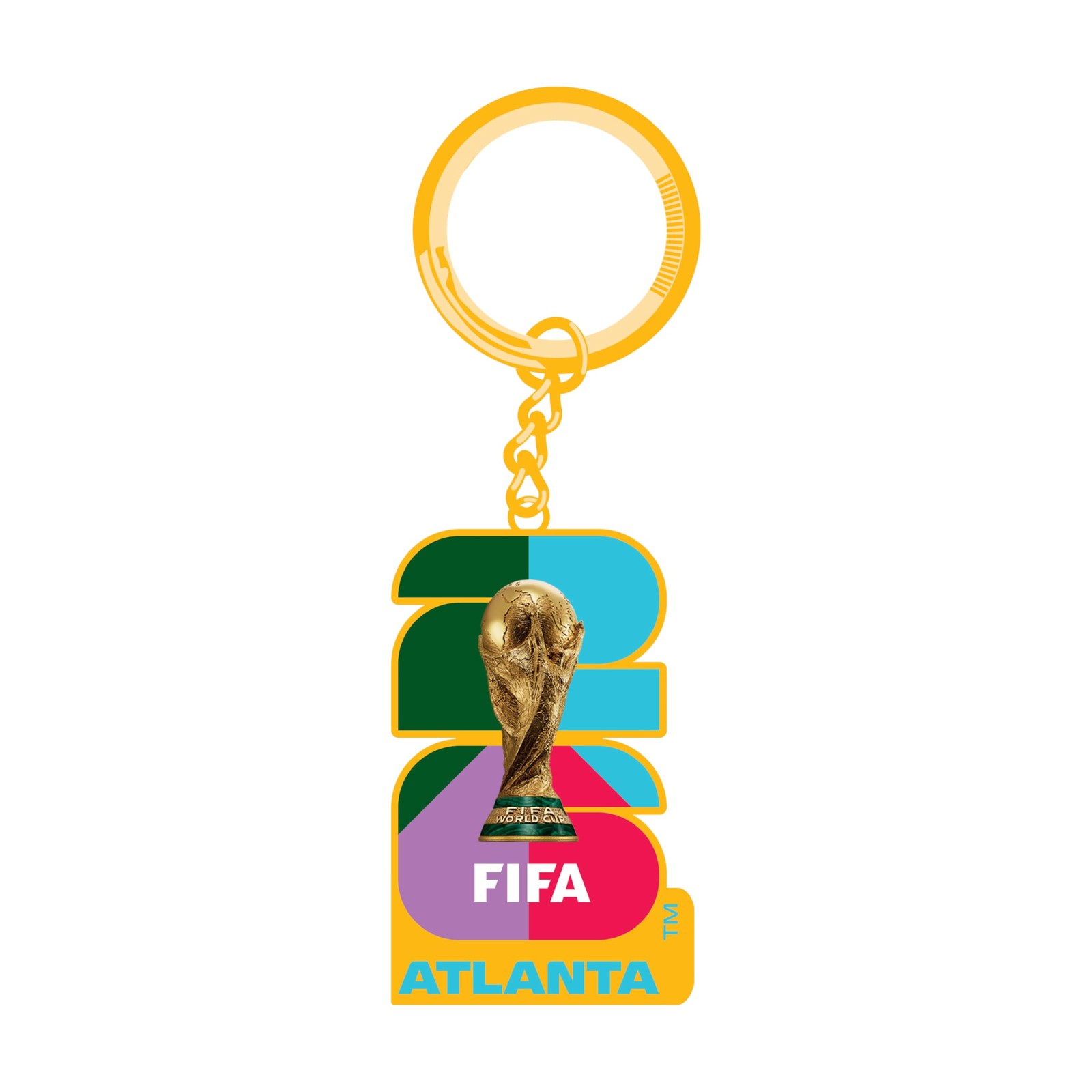 HONAV 2026 FIFA World Cup Atlanta Host City Keychain – One Size, Multicolor