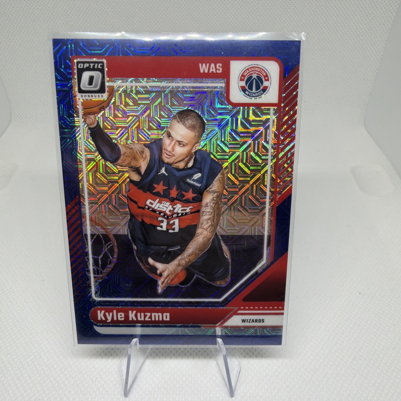 KYLE KUZMA 2024-25 DONRUSS OPTIC BLUE CHOICE PRIZM #10 WIZARDS /24 Q5830