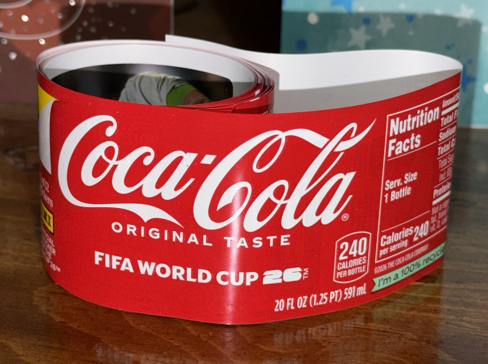 COMPLETE UNCUT ROLL: 2026 World Cup Coca Cola – Panini Soccer Stickers-set of 12