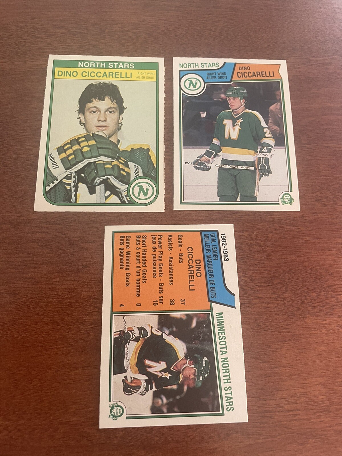 Dino Ciccarelli NM 9 Card OPC Lot-1982, 82 Ldr, 1983, 83 Ldr, 84, 85, 86, 87, 88
