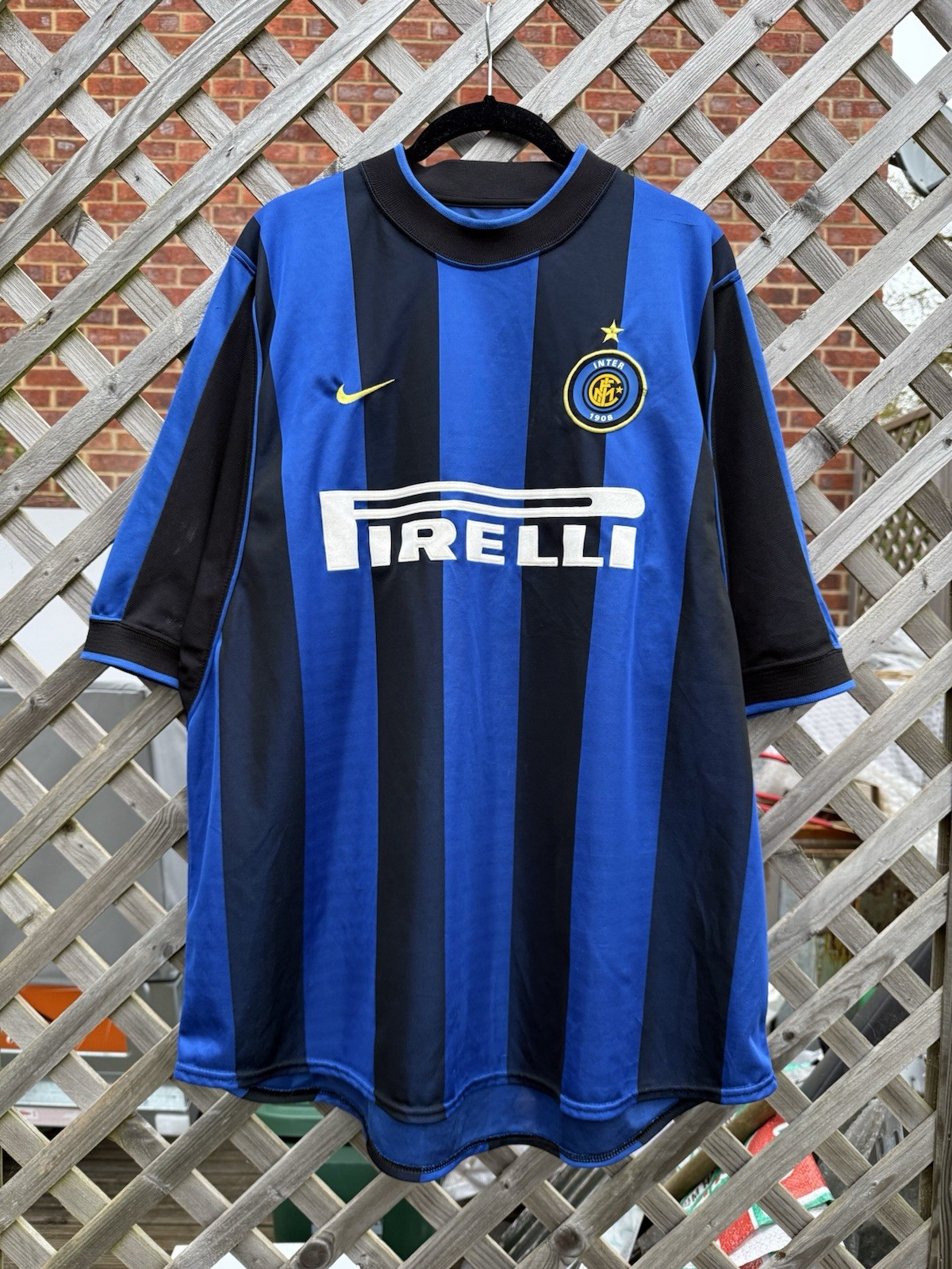 Inter Milan 2000-2001 Home Nike Football Jersey Shirt Size XL