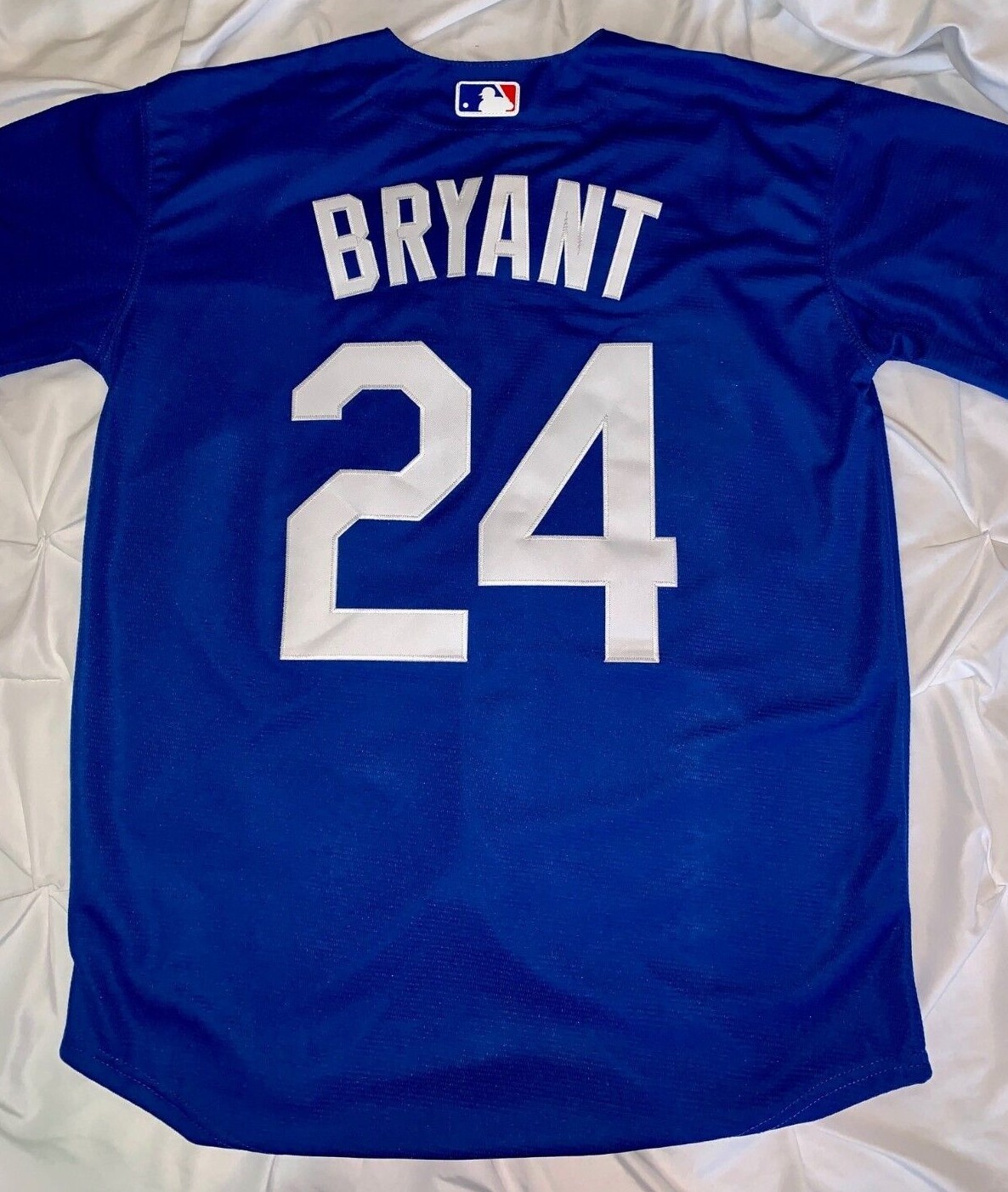 Kobe Bryant Los Angeles Dodgers #8 #24 Adult M L XL 2XL White Black Blue Jersey