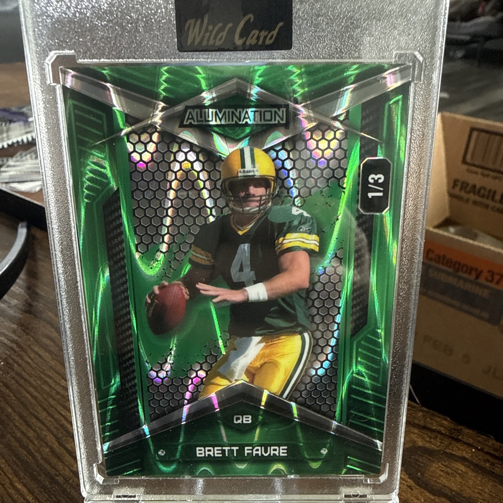 Wild Card Alumination Brett Favre Packers Football Card 1/3 2026