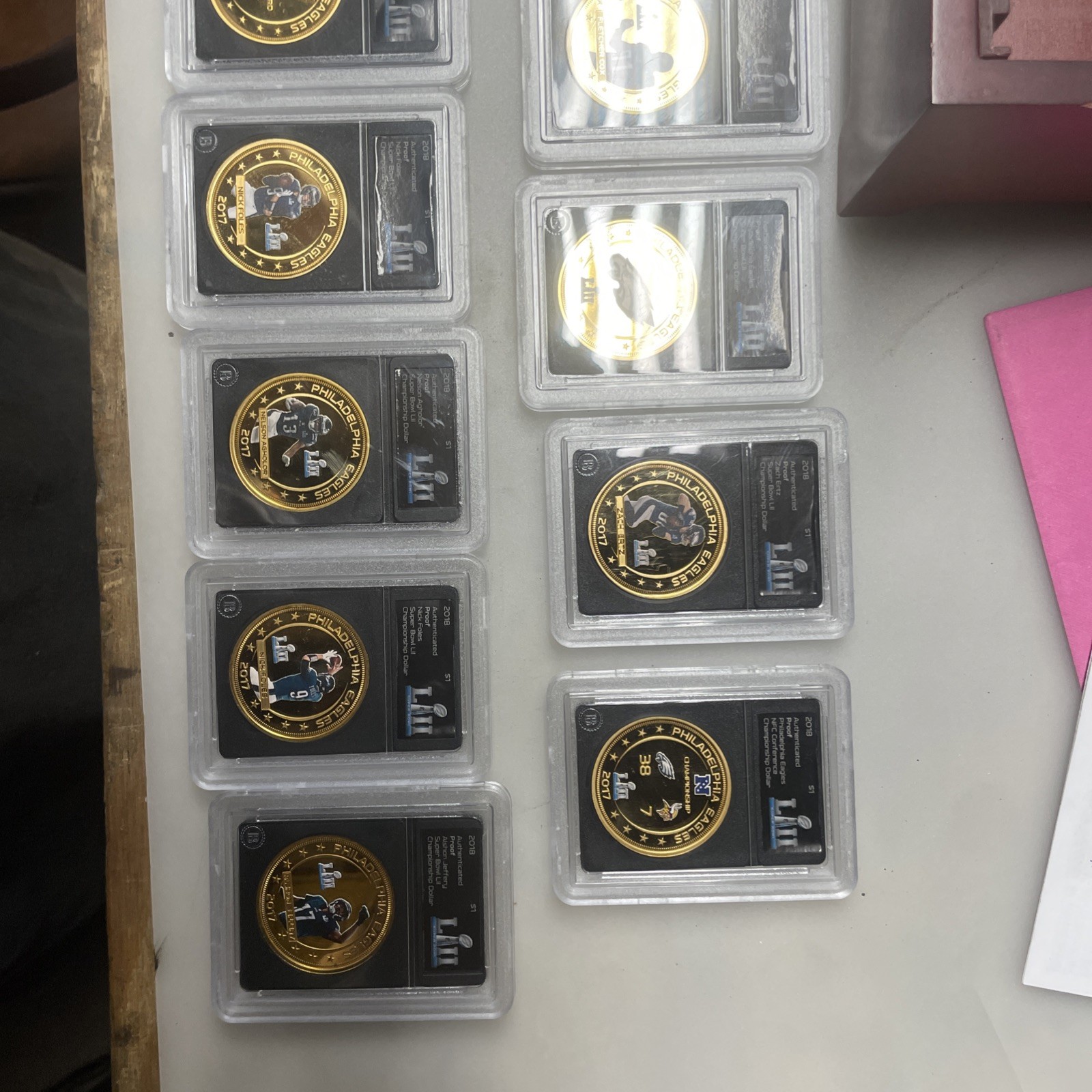 Philadelphia Eagles Super Bowl LII Champions Gold Coin Full Collection. Bradford