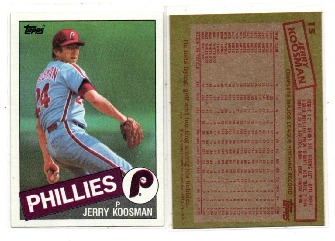 1985 TOPPS BASEBALL YOU PICK BOGO NMMT ** FREE SHIP **