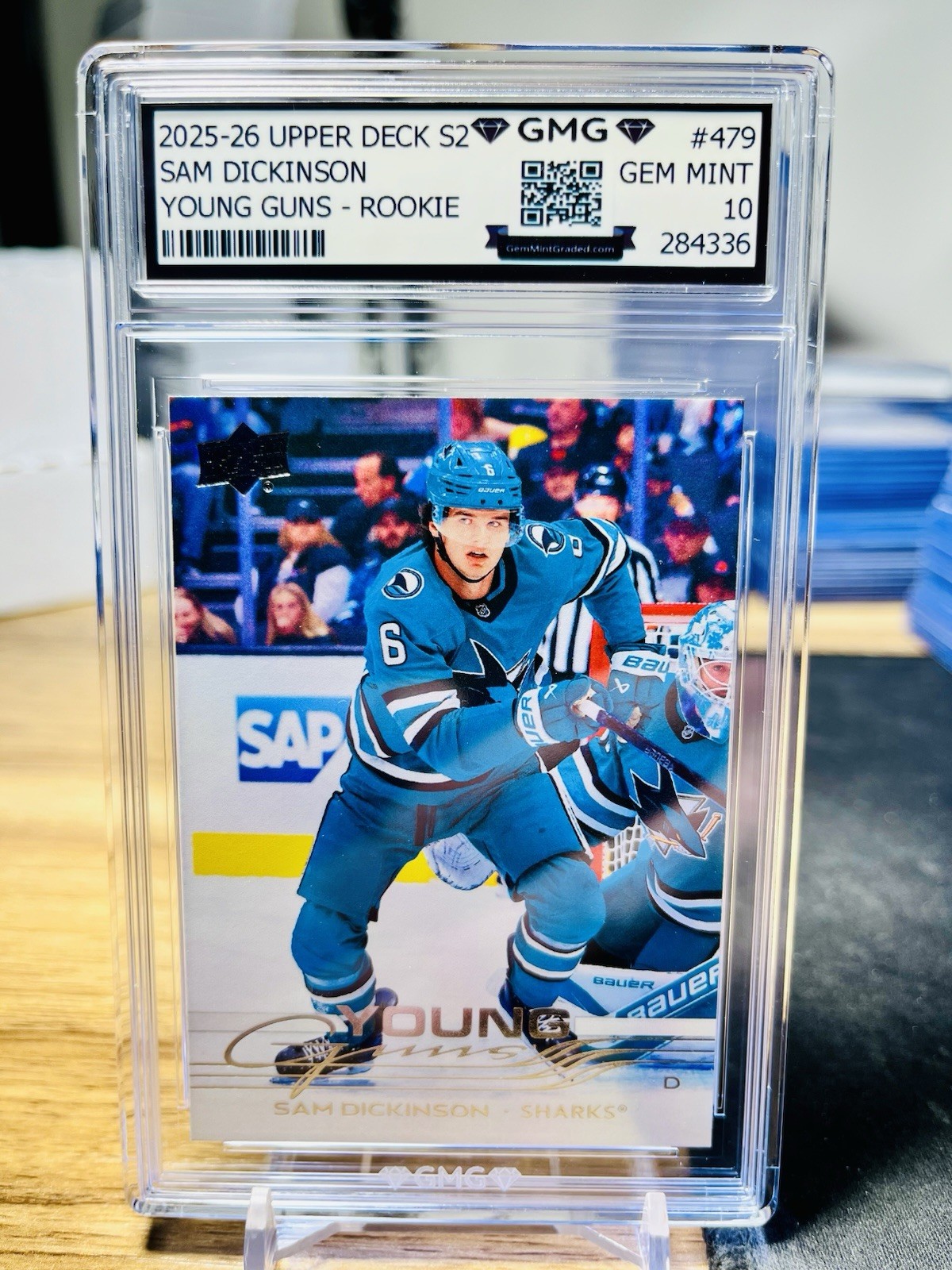 2025-26 Upper Deck S2 Sam Dickinson Young Guns Rookie GMG Graded 10 Gem Mint 479