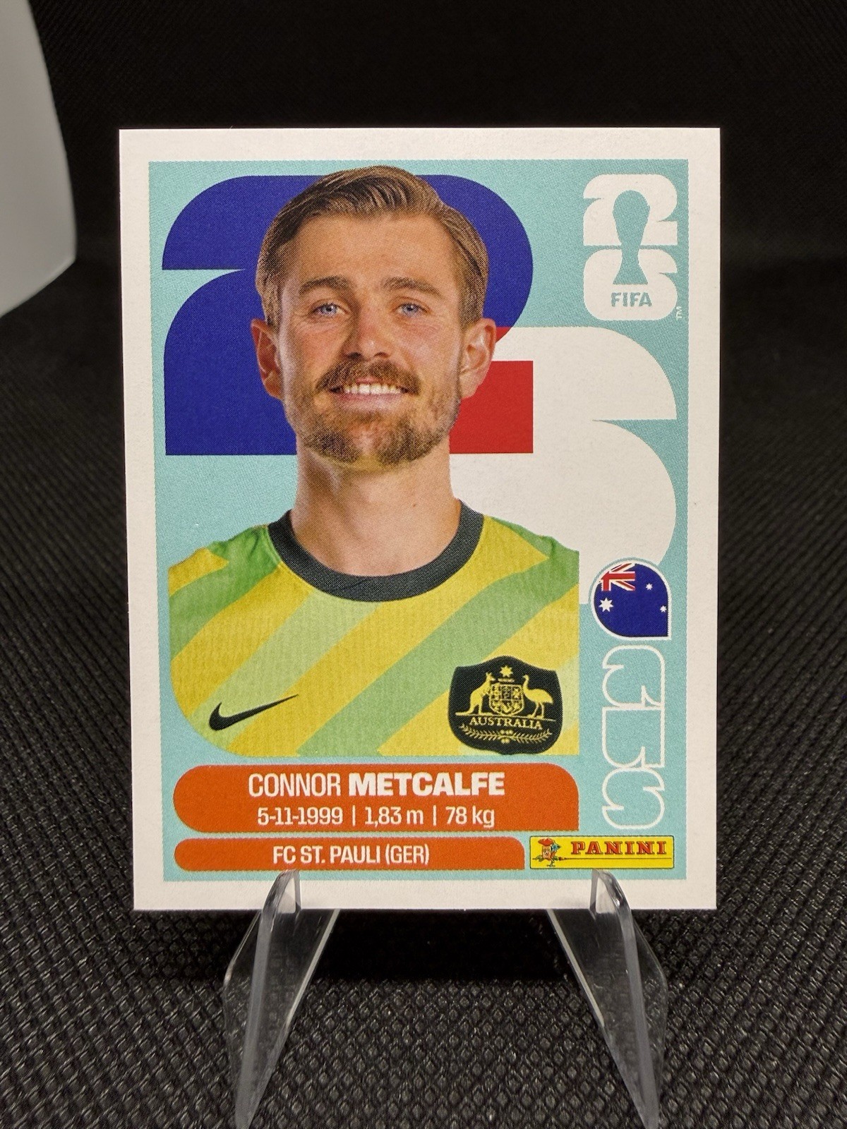 2026 Panini FIFA World Cup Sticker Connor Metcalfe #AUS 15 – Australia