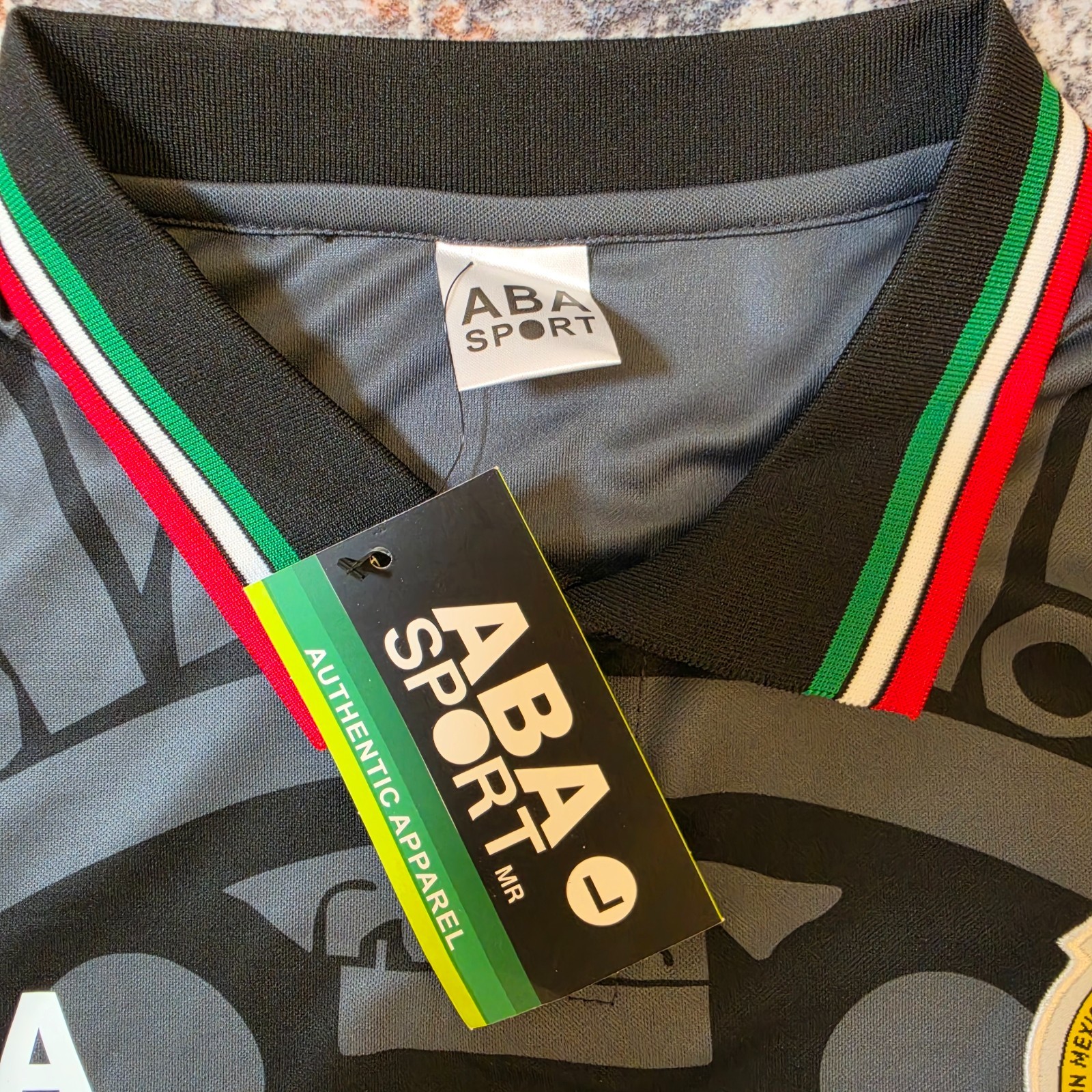 ABA Sport Mexico 1998 World Cup Home Jersey France 98 Aztec Print Size L (NWT)