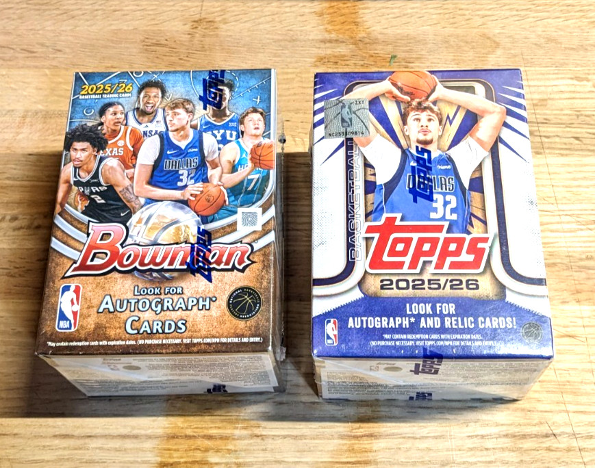 2025-26 Topps & Bowman NBA Basketball🏀 Flagg Rookie RC New/Sealed Blaster Boxes