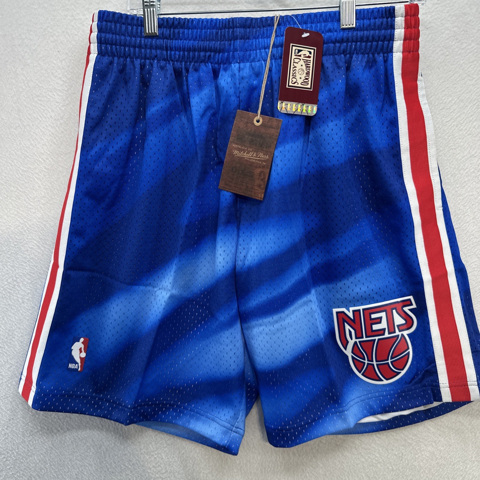 New Jersey Nets 1990 Basketball Shorts NBA MITCHELL & NESS Swingman Mens Large