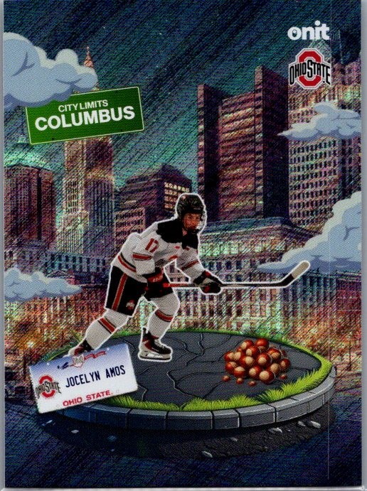 2025-26 ONIT Ohio State Women’s Hockey #CL-5 Jocelyn Amos City Limits Nighttime