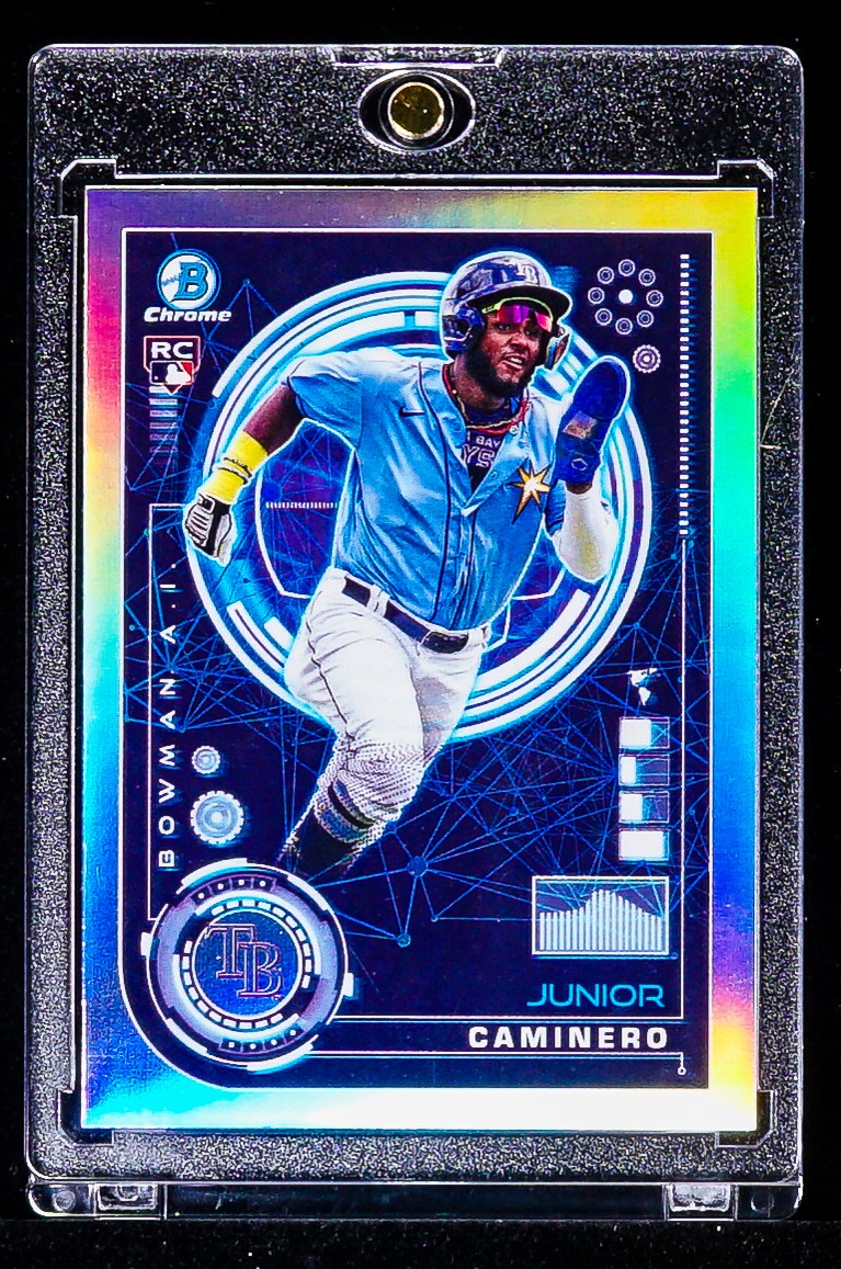 Junior Caminero RARE REFRACTOR PRIZM INVESTMENT ROOKIE CARD Tampa Bay Rays SSP