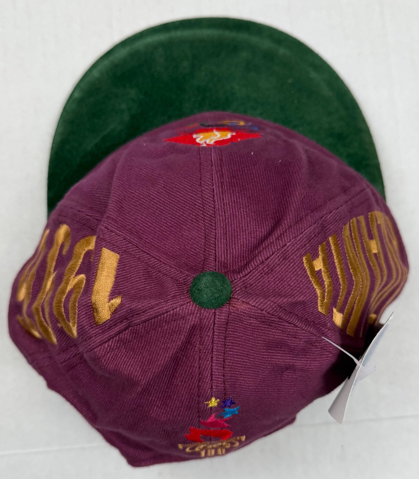 NWT Vintage Team Canada Hat 1996 Atlanta Olympics Spell Out Suede Paisley