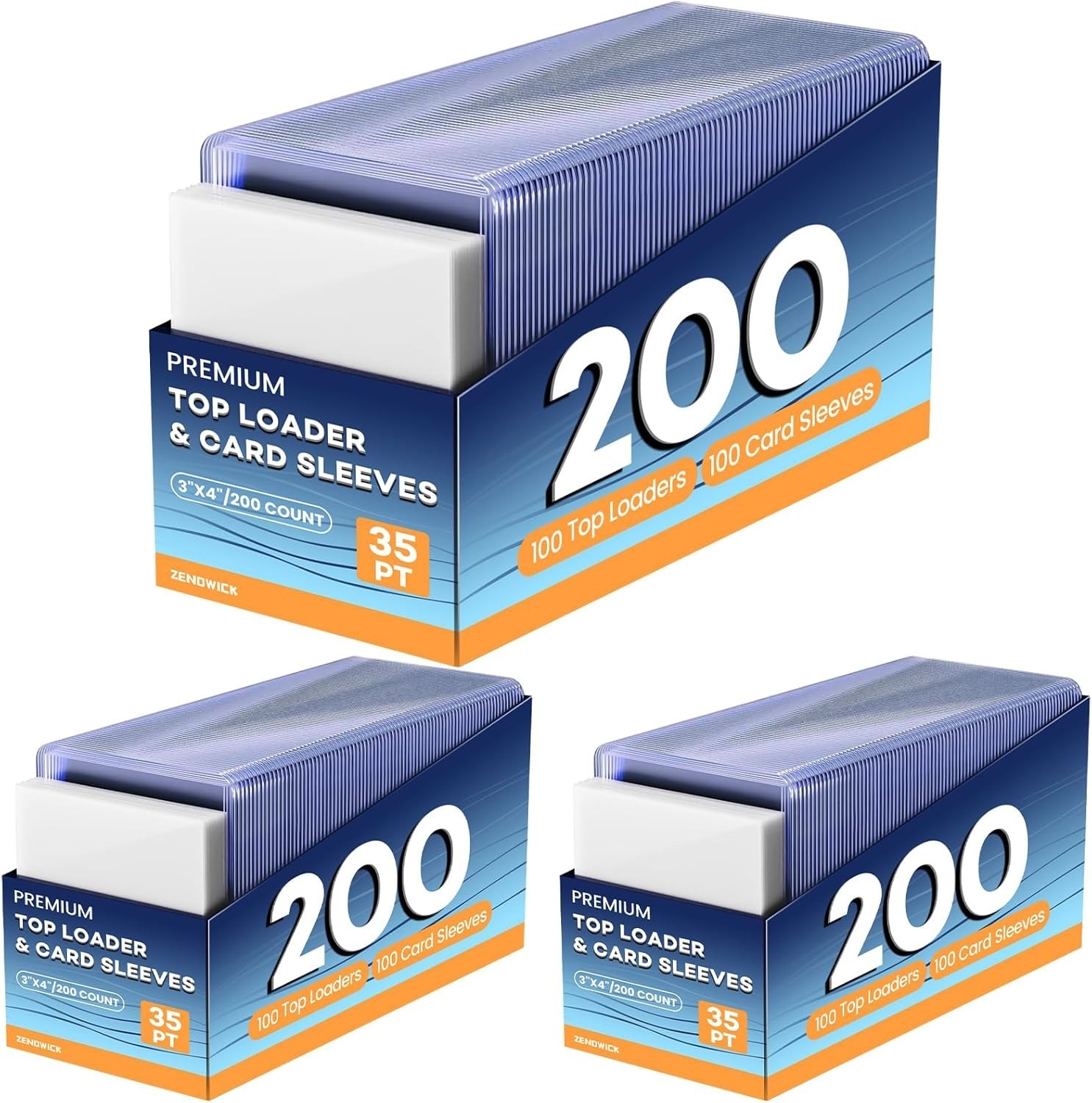 300 Card Sleeves Top Loaders for Cards,3″X4″ Baseball Card Protectors Toploader