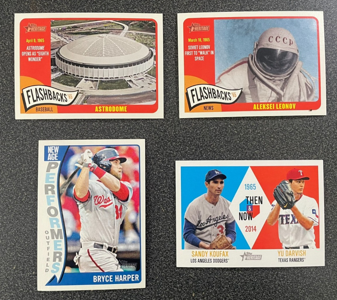 2014 Topps Heritage Inserts NAP Then & Now Flashback – You Pick