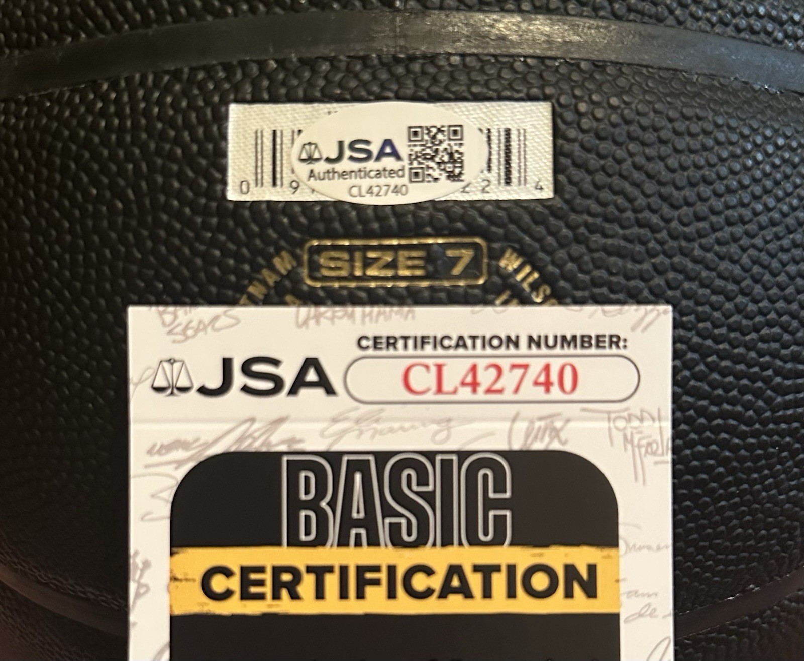 Brayden Burries Signed Wilson NBA Full Size Basketball JSA COA Milwaukee Bucks
