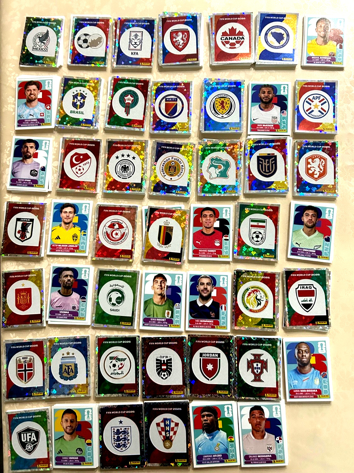 2026 World Cup soccer sticker singles group 2 Canada,bosnia,qatar, switzerland